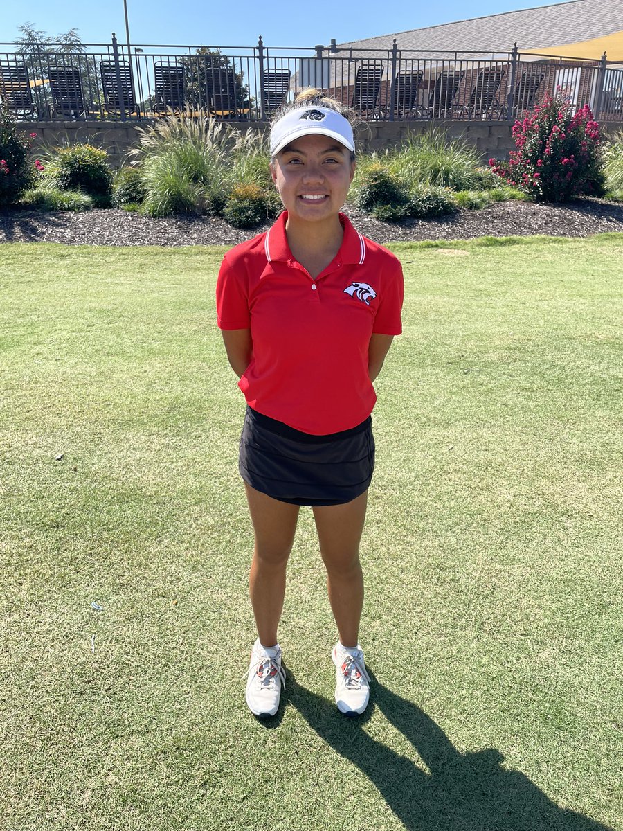 CHSGolfTeam's tweet photo. Congratulations to Elizabeth Esteban! She finished Tied 4th individually at the 6A Girls State Championship and earned a spot on the All State Team! @cabotsd https://t.co/VP8lULYfm5