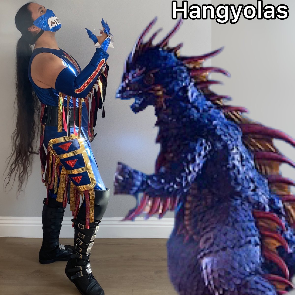 moizilla_kaiju's tweet photo. Hangyolas, from death kappa, variant. Worn this past Sunday in Arizona. Coincidentally the same colors of their flag
#lucha #luchalibre #wrestling #wrestler #gear #wrestlinggear #seamster #sewing #godzilla #kaiju #hangyolas #deathkappa https://t.co/HGcSEpNfyf