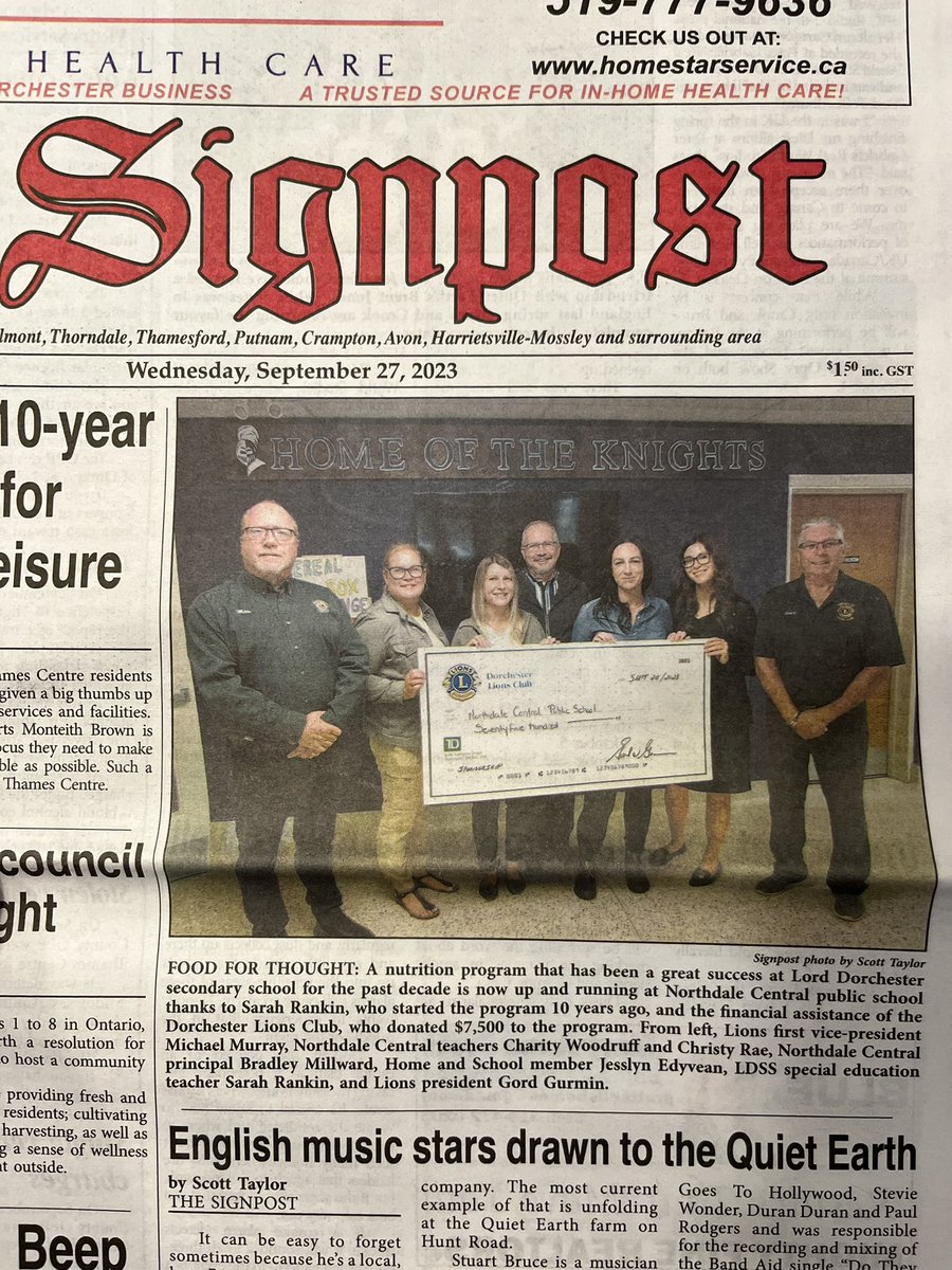 Shout out to <a href="/sarahrankin_/">Sarah Rankin</a> for helping Northdale Central Public School get a Breakfast Club program running! This makes a difference and Clark, Joey and I are proud of you