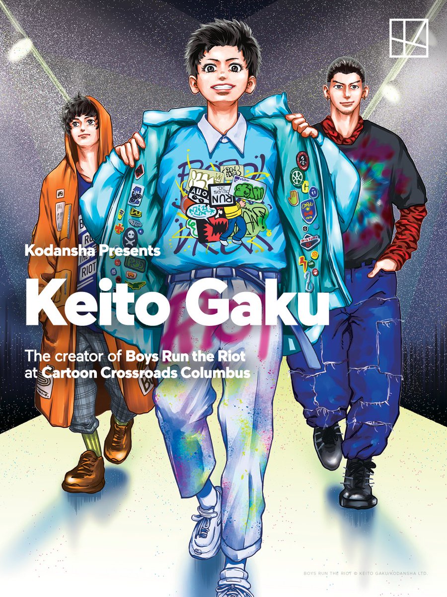 Come & celebrate the groundbreaking #LGBTQIA manga series #BoysRunTheRiot at a keynote at @CXCFestival with the creator Keito Gaku @ktogak! When: September 30, 2023 at 8pm ET Where: Canzani Center Auditorium - Columbus College of Art&Design Details: ow.ly/eyNN50POkbX