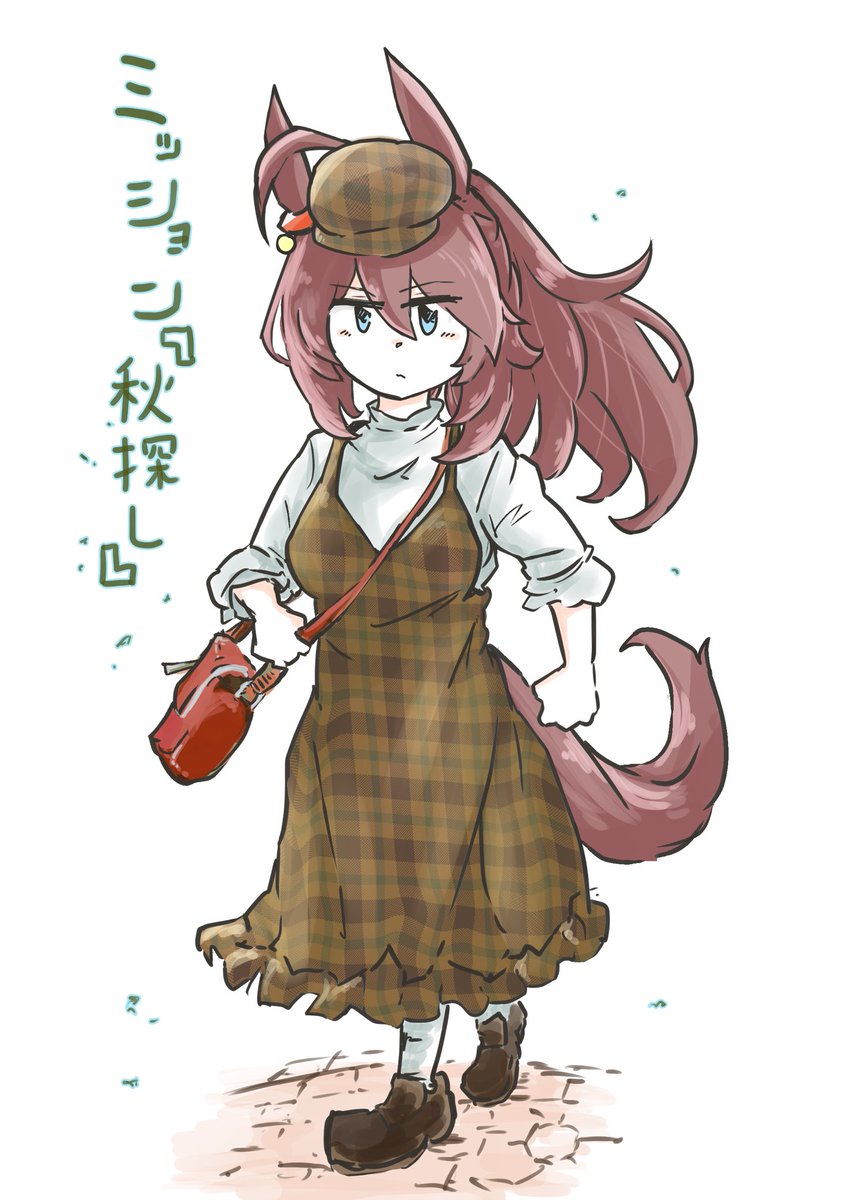 mihono bourbon (umamusume) 1girl animal ears tail solo horse tail horse ears dress  illustration images