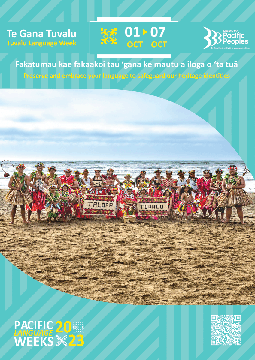 Talofa!👋🏽 Manuia te vaiaso o te Gana Tuvalu! Tuvalu language week, begins this Sunday 🎉, carrying the theme Fakatumau kae fakaakoi tau ‘gana ke mautu a iloga o ‘ta tuā, which means 'Preserve and embrace your language to safeguard our heritage identities'. 🤩