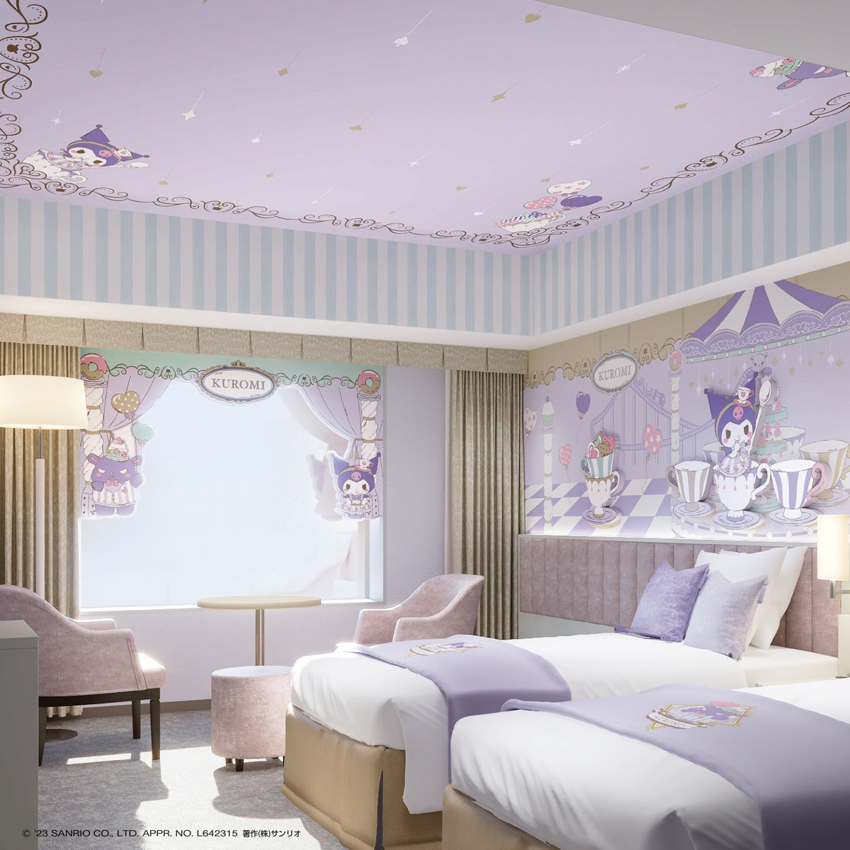 10/1（日）東京ドームホテル（東京）に「マイメロディルーム」と