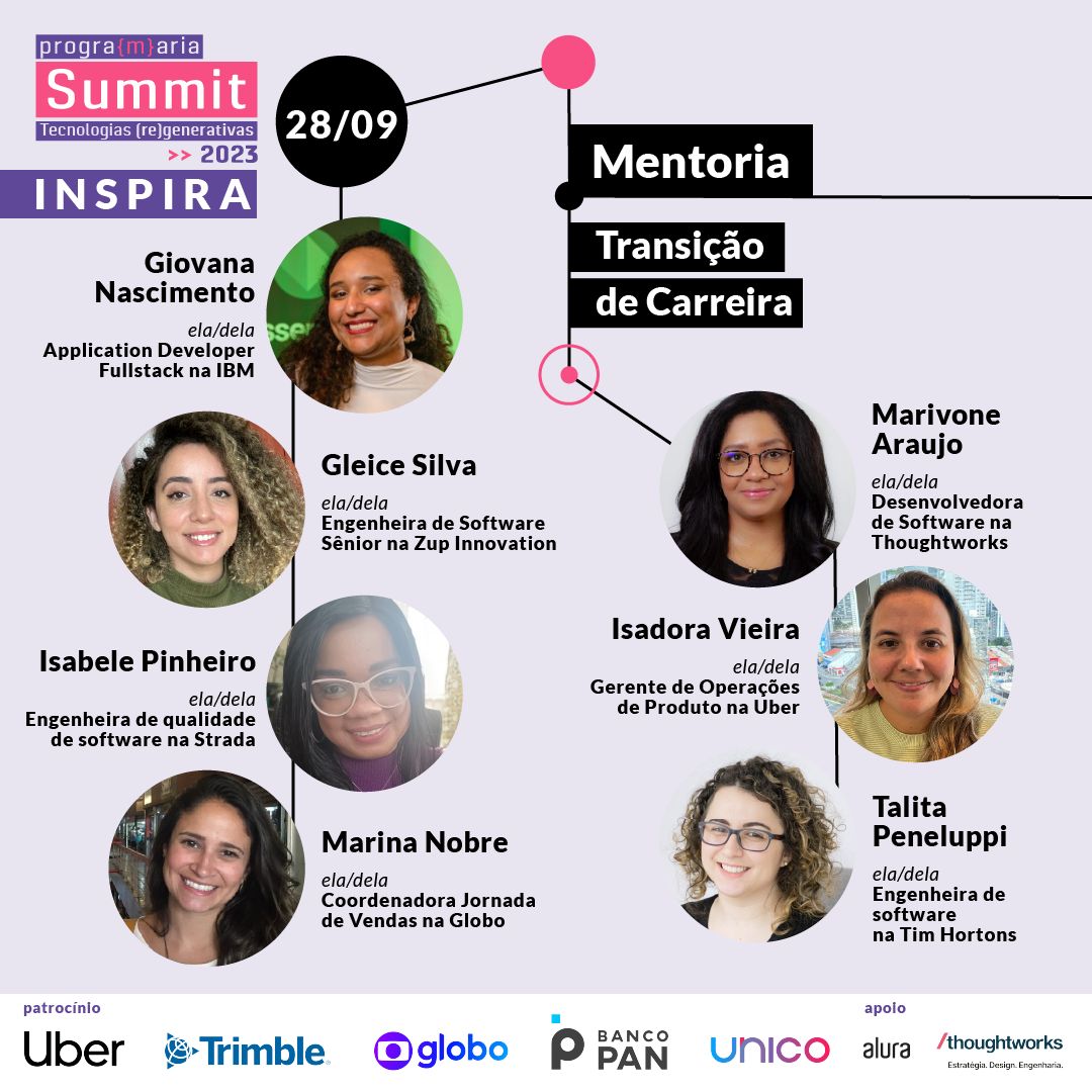 programaria's tweet image. AMANHÃ AS MENTORIAS ESTÃO O PURO OURO!! Arraste até o final para entender melhor como será a dinâmica das mentorias #PrograMariaSummit2023  🚨 Para participar das mentorias você deve ir no site onde estão todas as mentorias, o link você receberá no email cadastrado no ingresso.
