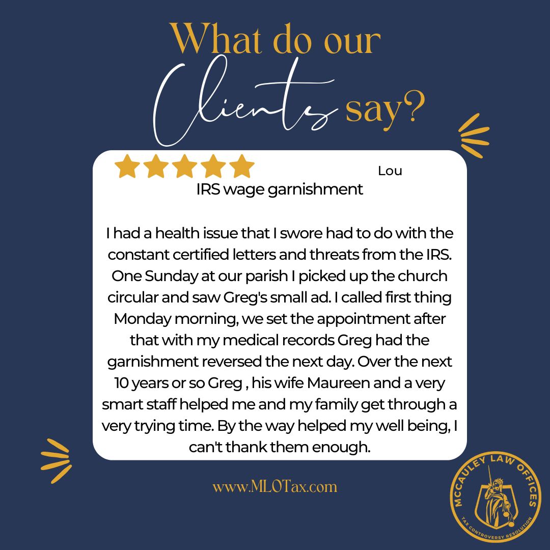 TAXJAMS's tweet photo. We're truly honored to have been part of your journey to a brighter, stress-free future. 🌟 Thank you for entrusting us with your case. 🙏 We can help you out of your #TaxJam too, call for a FREE consultation! #ClientReview #McCauleyLaw #MLO https://t.co/wtqJZeZlRe