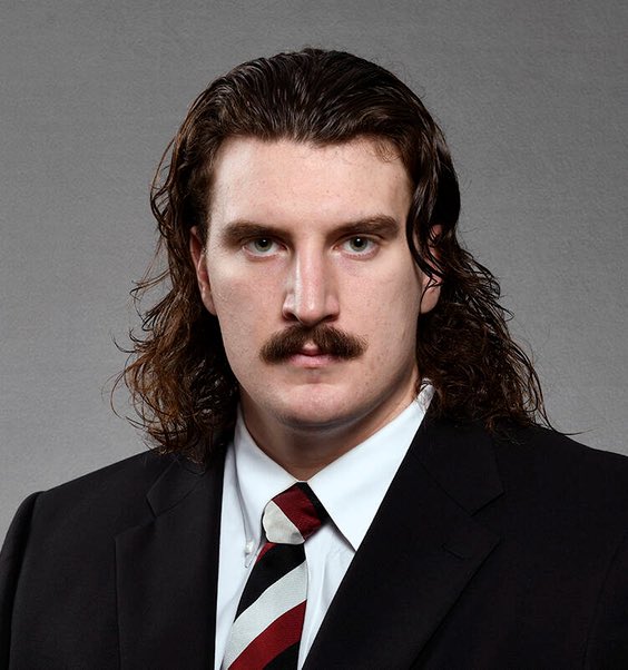 Mike_Uva's tweet photo. According to no sources, Taylor Swift plans to be in attendance for the South Carolina-Florida game to watch OL Nick Gargiulo after seeing his mustache in the team program https://t.co/4qVWmo1lWl