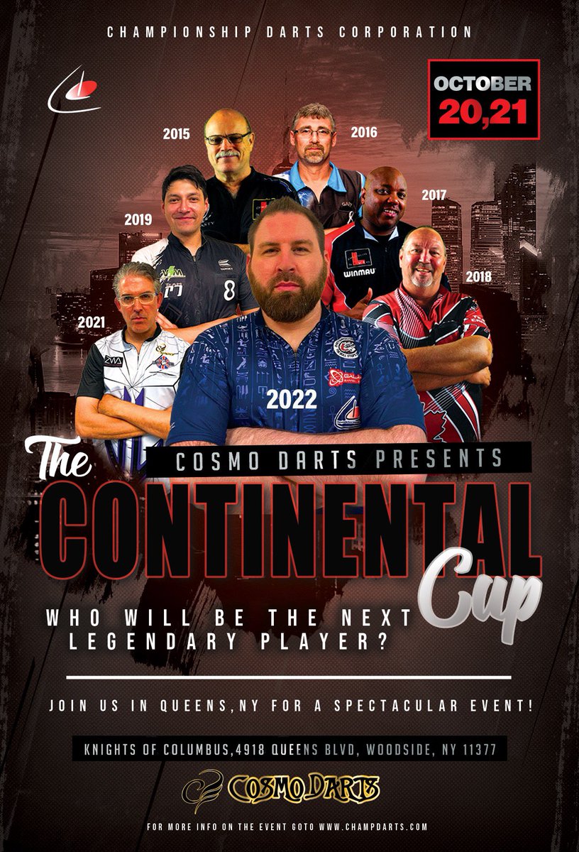 Did you enjoy watching and rooting on all those North American players today ?

SIXTEEN of the continent’s best will be in one room and you can join us LIVE

Come to NYC 🍎 for the 2023 
CDC Continental Cup 

tinyurl.com/a9epxfmb