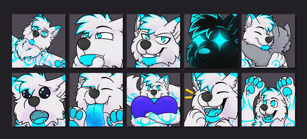 10 emote set for <a href="/FlyCodeWolf/">FlyCodeWolf</a>!