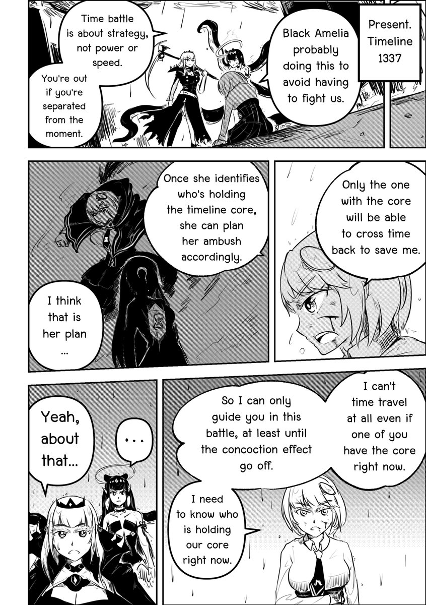 Lavendulan's tweet photo. [Fan manga] Black Amelia: Timeline Annihilator PART II - FINAL CHAPTER (Pages 20-21)
(Read right to left)
#BlackAmelia #HololiveEN #holoMyth #AlterAme #hololiveALT #holoENlore #EvilAme #manga #ameliart #artsofashes #絵ニックス #Inart #callillust #kronillust #クロニーラ https://t.co/Ce5sYS1gcC