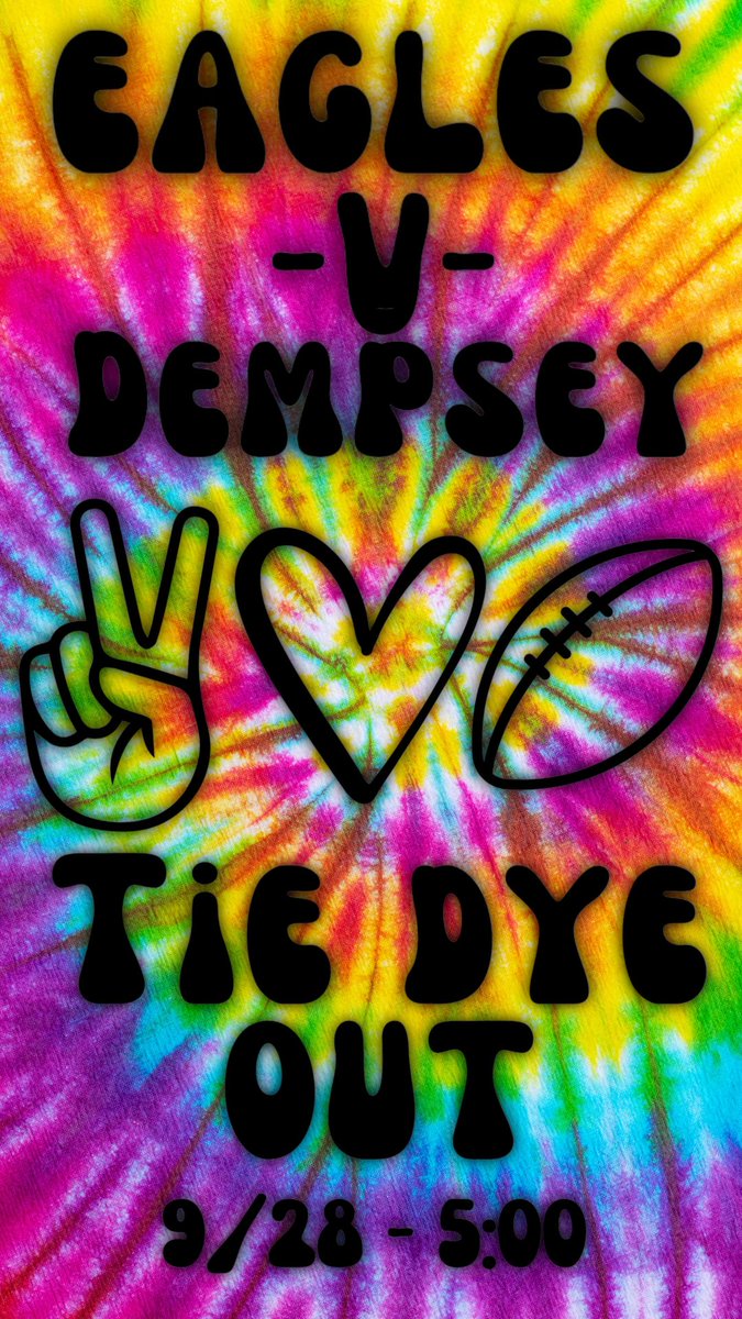 eversolecheer's tweet photo. Join us for the 8th grade football game tomorrow night – it's going to be a game to TIE-DYE for! 🏈✨ We're also thrilled to showcase some new skills to you all! Don't forget to wear tie-dye as we aim to pack the student section once more! 🌈📣 #EighthGradeFootball  #tiedye https://t.co/QeLz0Rkvrz