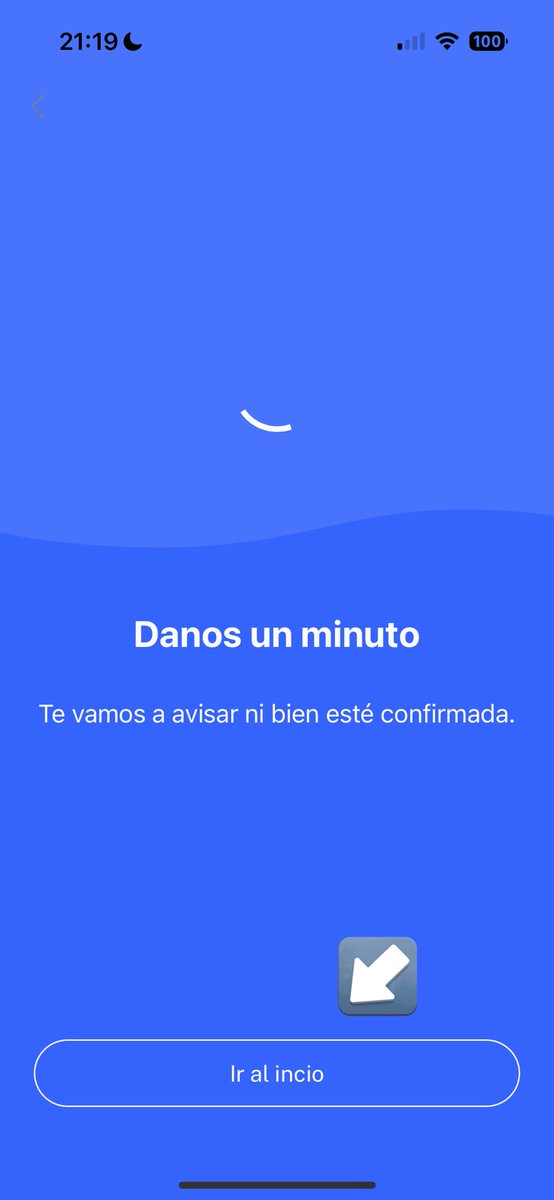 tzivigelstein's tweet photo. @pbarbieri encontré un typo en la pantalla de espera al momento de activar el FCI. https://t.co/06za0pH3Cy