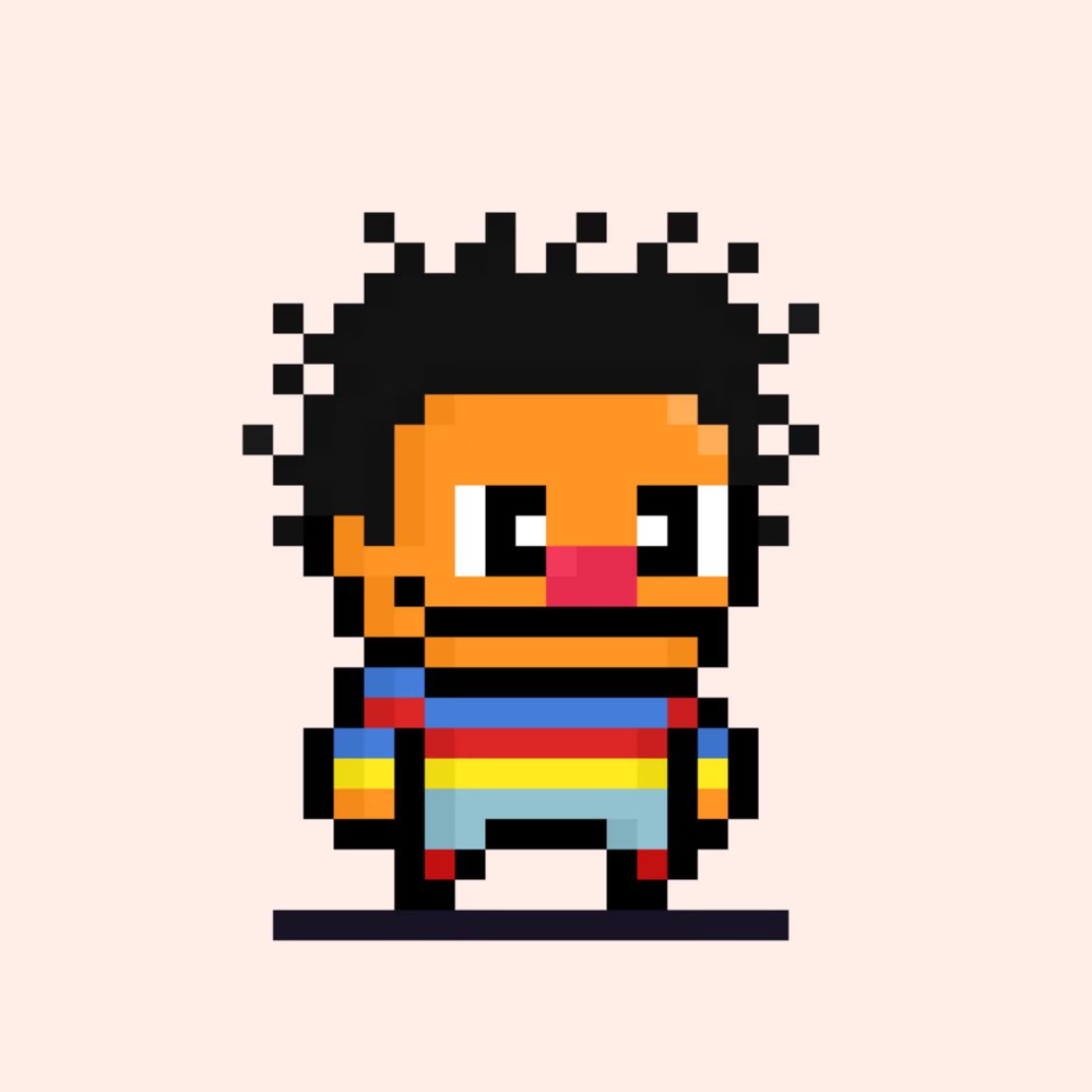 OGWEPHUNKS's tweet photo. ๐พ๐๐#Matebits ๐พ๐๐
๐Ernie Sesame Street Matebit๐
โจ#991
๐ฒ0.005 eth
https://t.co/Khtig9ju3S
#nft #NFTartist #NFTartists #nftcollectors #NFTCommunity #NFTdrop #NFTs #NFTsales #NFTshill https://t.co/1aWdnxNdxM