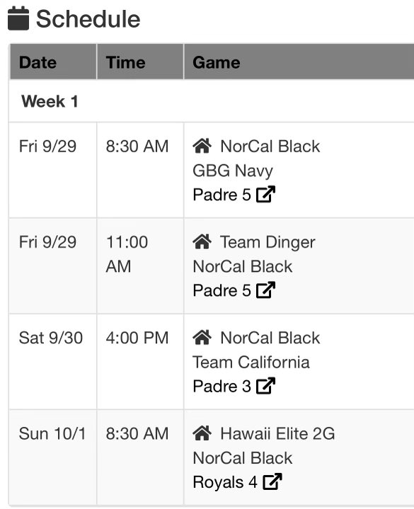 Here is my schedule for the weekend. I’ll be pitching in the academic tryout tomorrow, the second game on Friday and Sunday as well. <a href="/AZFallClassic/">AZ Fall Classic</a>