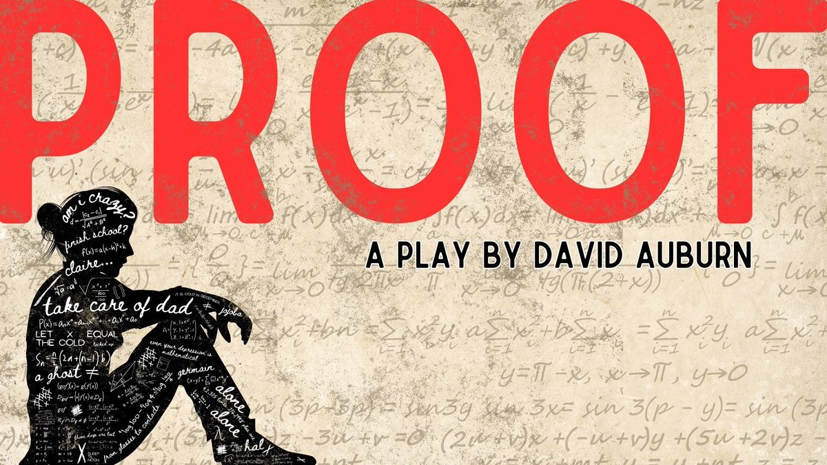 Our Advanced Theatre production of 'Proof' opens tomorrow night! The curtain rises at 7:00pm in the Bedrosian and again on Friday, Sept. 29, and Saturday, Sept. 30. Don't miss it!