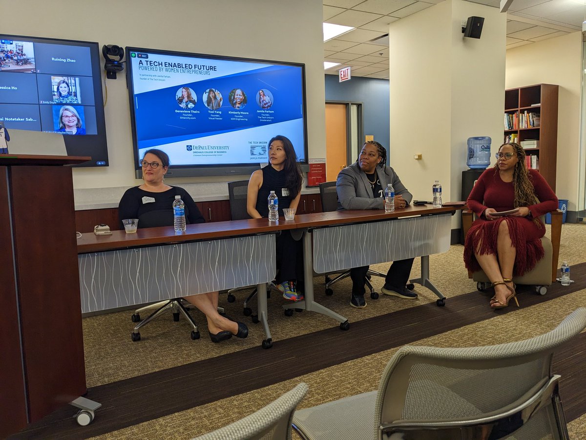 maijare's tweet photo. Thanks @JamilaParham for facilitating this amazing panel of women entrepreneurs in tech @ColemanCenter @WEI_DePaul https://t.co/ePijhbBVDT
