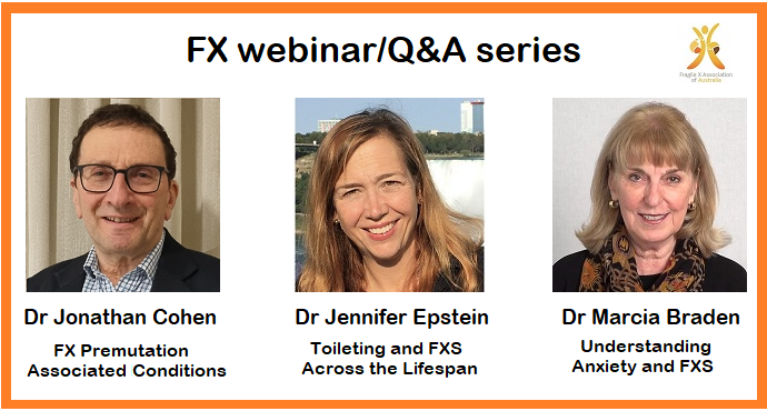 FragileXAus's tweet photo. Fantastic expert speakers on pivotal topics around the Fragile X premutation and Fragile X syndrome.
Join us live or later!
#fxpremutation #fxpac #fragilexsyndrome
https://t.co/5u2di2CWuU https://t.co/6k7AS7s7ze