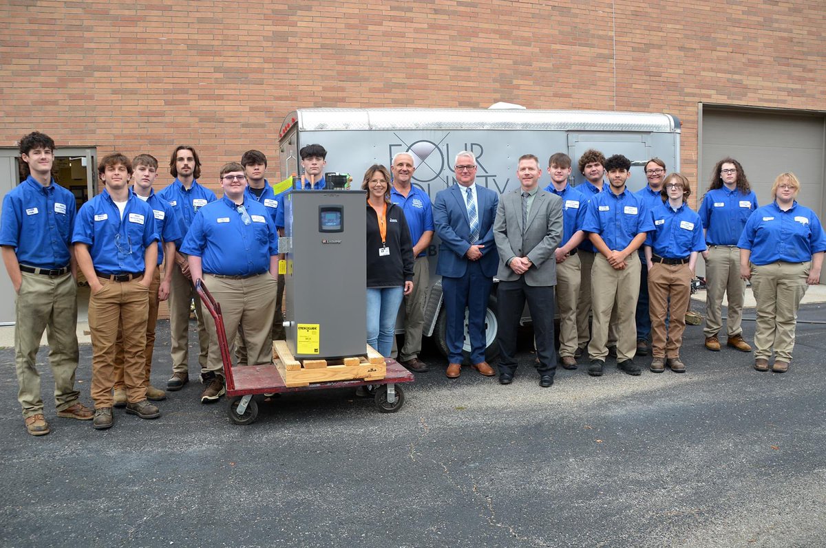 FCCC Mechanical Systems &amp; Piping program received the donation of a Lochinvar Boiler from Johnston Supply, Inc.  The boiler will be utilized by the students in the lab for training in hot water heating systems.