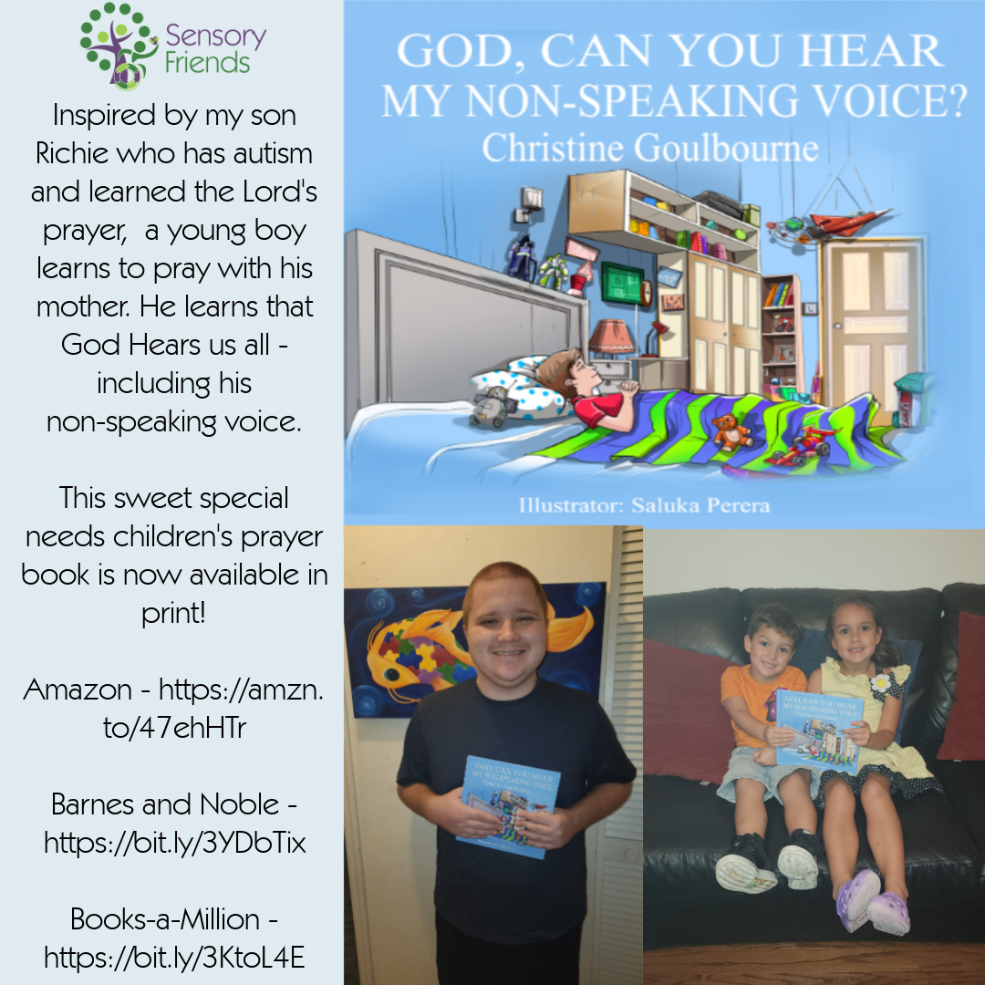 My newly released book, "#God, Can You Hear My #Nonspeaking Voice is available! Or please share it with someone #special. #specialneeds #prayer #faith #autism #Disability
Amazon amzn.to/47ehHTr
Barnes and Noble bit.ly/3YDbTix
BooksaMillion bit.ly/3KtoL4E