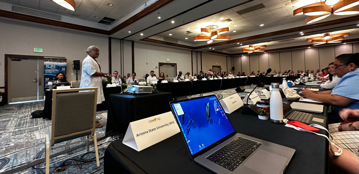 Our @ASU Center is proud to have been accepted as a new member of the International Coral Reef Initiative (@ICRI_Coral_Reef) during the 37th General Meeting last week.