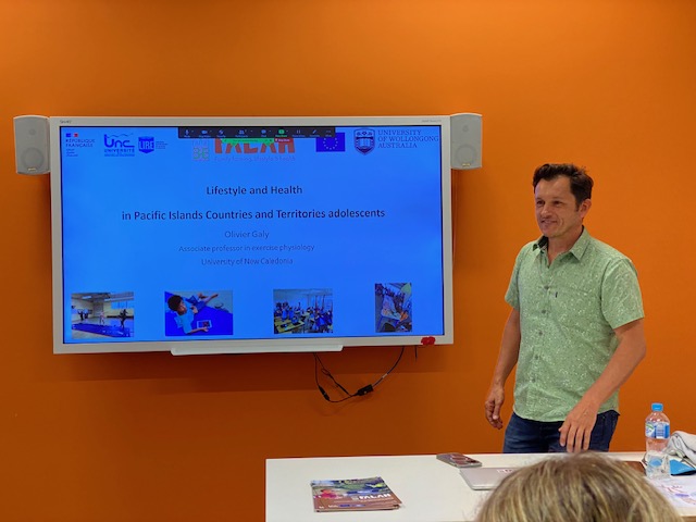OGalyNC's tweet photo. First exchanges and discussions on physical activity and diet in Pacific communities with @tonyokely and his research team at the University of Wollongong yesterday.  Honoured to share 10 years of research done in free living populations.🙂 https://t.co/Lax8ZiXSVB
