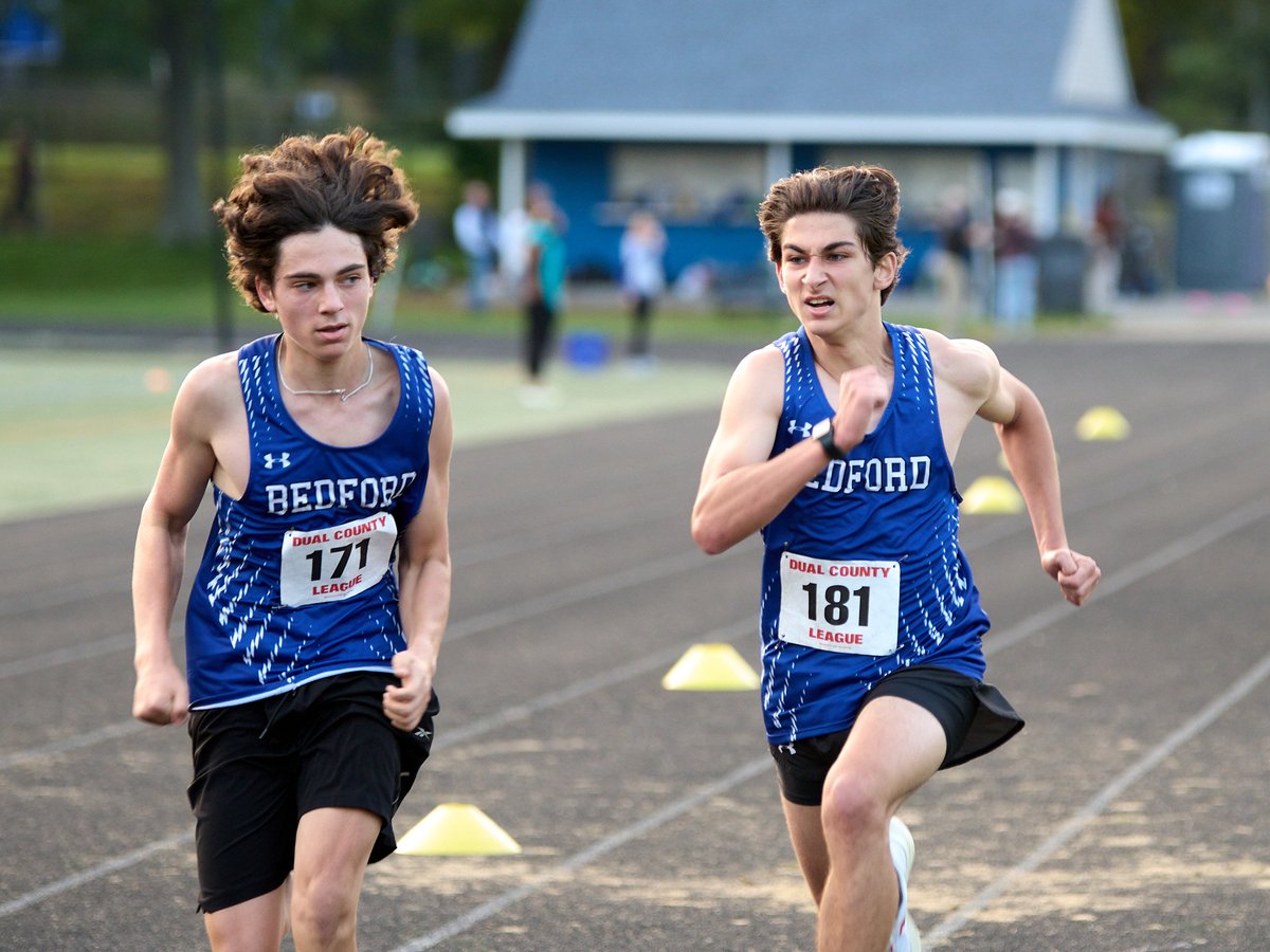 mnosal's tweet photo. Bedford Boys XC raced strong against a dominant Weston XC team. @TheRealSwagFlag @BedfordBucs https://t.co/RtxFrGcFHd