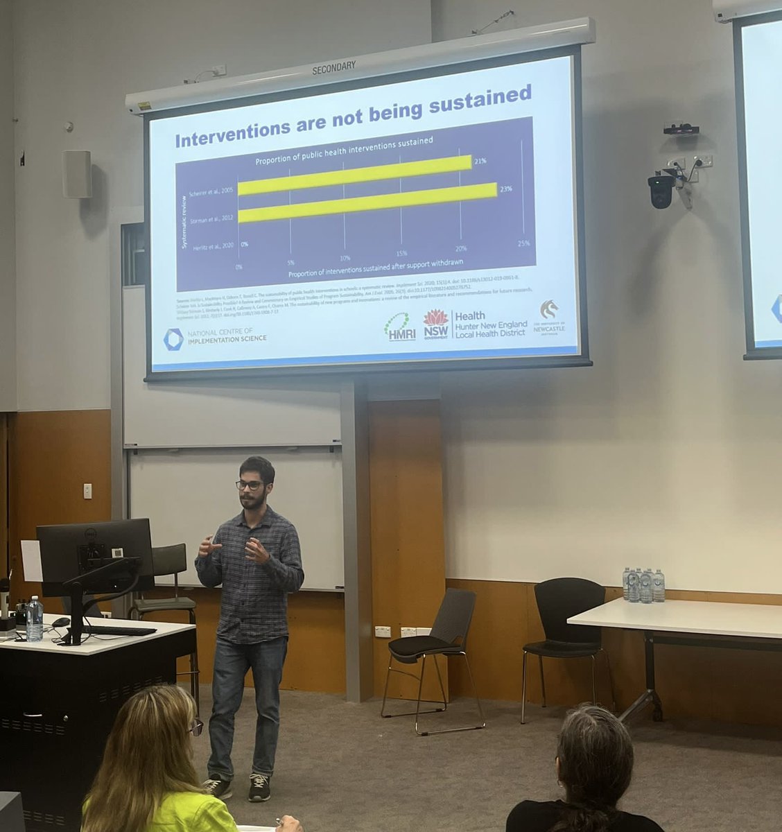 E_RileyGibson's tweet image. Great experience presenting my research on the sustainability of chronic disease prevention programs yesterday at the @UON_research HDR festival!