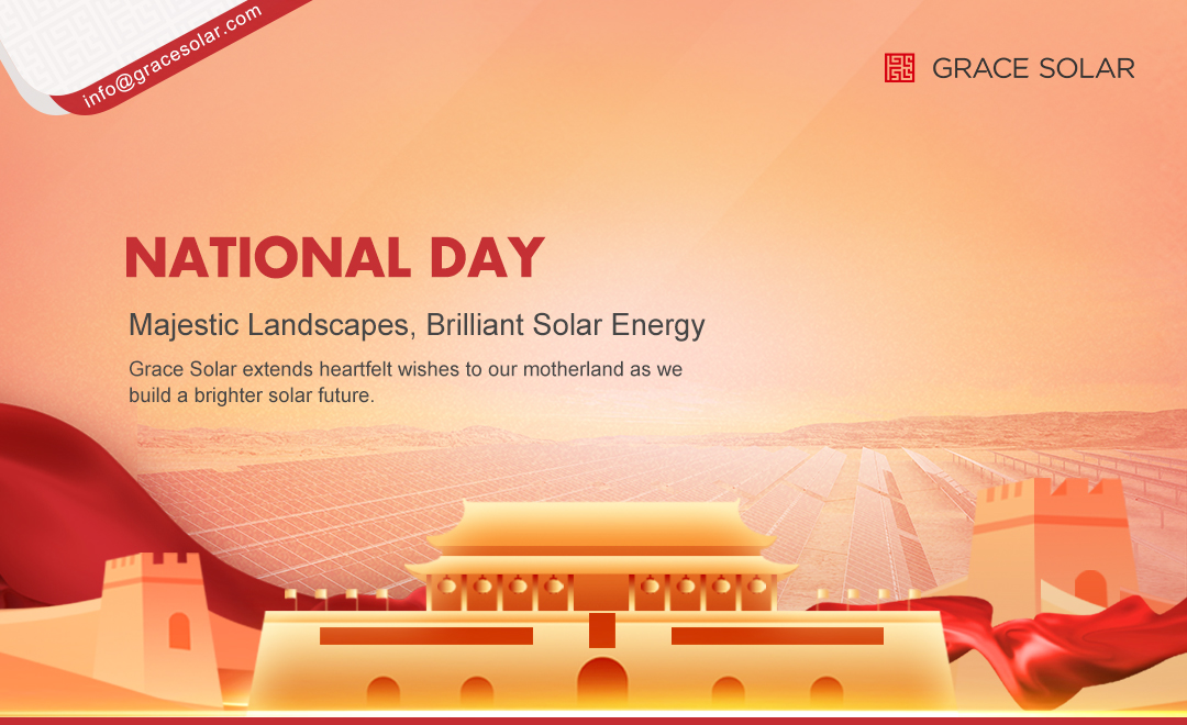 gracesolar01's tweet image. GraceSolar wishes everyone a Happy National Day!
Today, we enthusiastically celebrate the 74th anniversary of the founding of the People's Republic of #China. #GraceSolar sends its blessings to our motherland as we work together to construct a brighter future for #solarenergy.