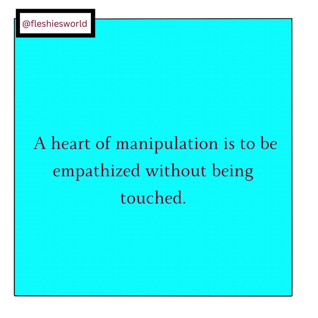 fleshiesworld's tweet photo. What are your thoughts on it ? 

#fleshiesworld #physicalmanipulation #manipulation #psychologyfacts #hurtfeelings #insideoutbeauty #thoughtsbecomethings #brokenheart #nfts #fleshiesworld #fightoftheyear #mindsetmatters  #fleshies #nftcommunity 
#mentalhealth #emotionalmaturity https://t.co/5gwWk8IMsJ