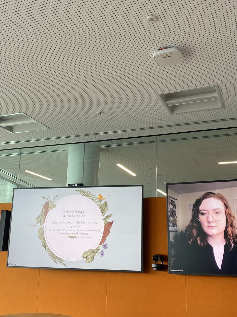 On Panel 9, Savannah Flanagan’s presentation highlighted the key role of companionship &amp; community in Moravian &amp; Quaker women’s experiences of melancholy whilst doing missionary work and the tenous intersection of race and gender in these relationships

#lilithgenderandjoy2023