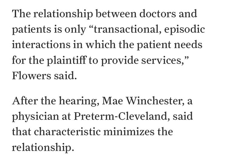 What do Ohio politicians really think of doctors? From arguments before the state Supreme Court today from Solicitor General Flowers as reported in the Cleveland Plain Dealer @MWinchesterMD