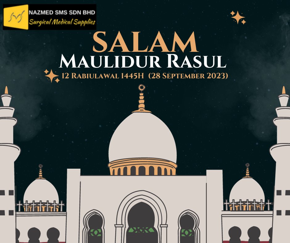 SMS_instruments's tweet photo. On this special day, let's come together in unity and gratitude for the Prophet's message of love and tolerance. #MaulidurRasul #nazmedsms #smsinstruments #publicholiday #prophet #islam https://t.co/arpXQL1OOL