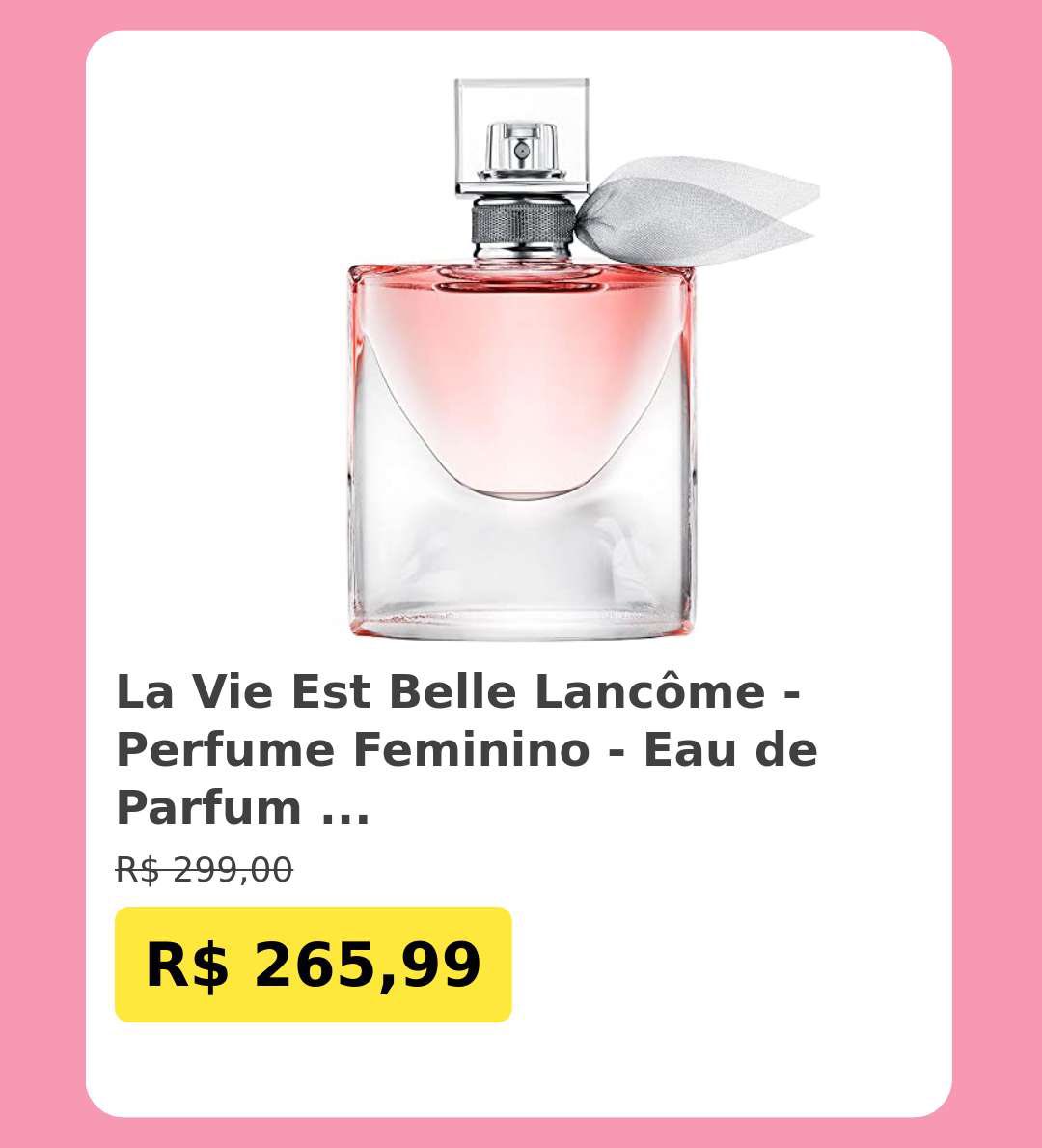 promosdacris's tweet photo. 🛍️La Vie Est Belle Lancôme - Perfume Feminino - Eau de Parfum 30ml

~de R$ 299,00~
💸por R$ 265,99 🚨🚨

👉Link p/ comprar: https://t.co/QDclcdX5Uo https://t.co/wu9Qp8t2Kv