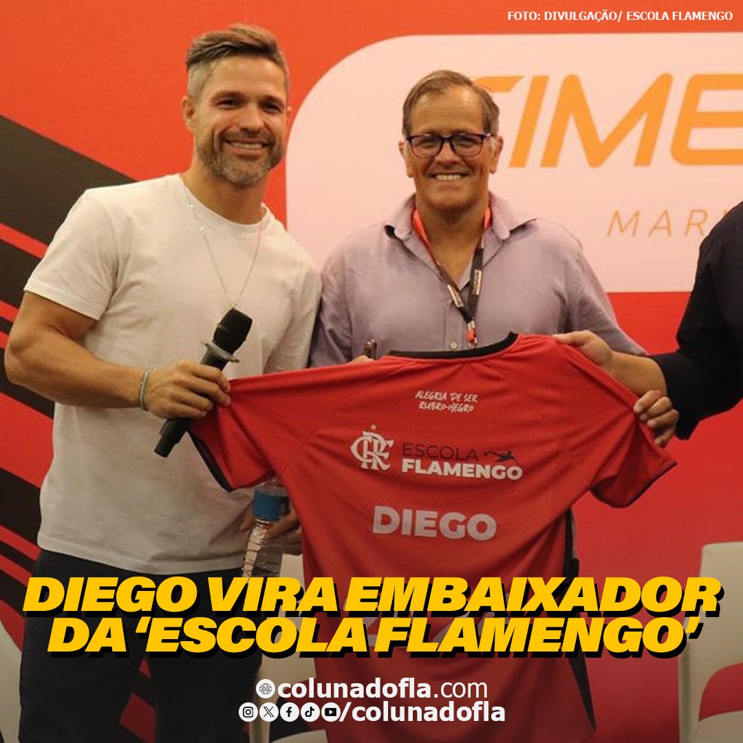 Diego Ribas é o novo embaixador da Escola Flamengo - ABC da Comunicação