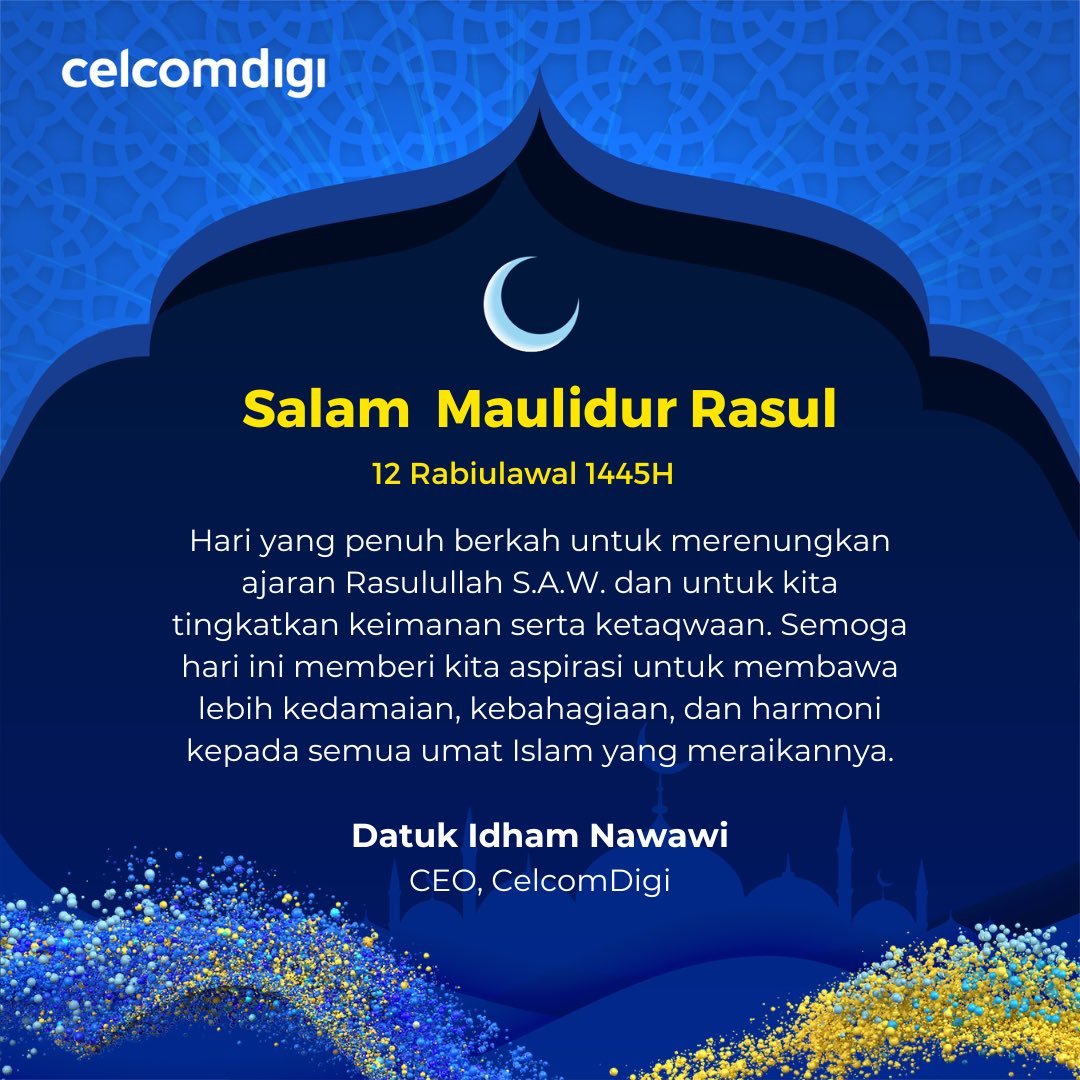 Selamat menyambut Malidur Rasul kepada semua umat Islam