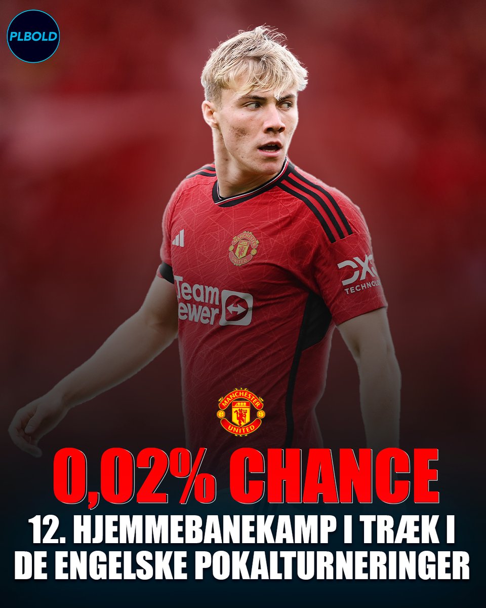 PLBOLD's tweet photo. Manchester United har trukket Newcastle i næste runde af Carabao Cuppen❗️

Det er 1️⃣2️⃣. gang i træk, at Manchester United får en hjemmebane fordel i de to engelske pokalturneringer, Carabao Cup og FA Cup - og sandsynligheden for det er 0,02 ⁒ 😳 https://t.co/1CMFAb4LnP