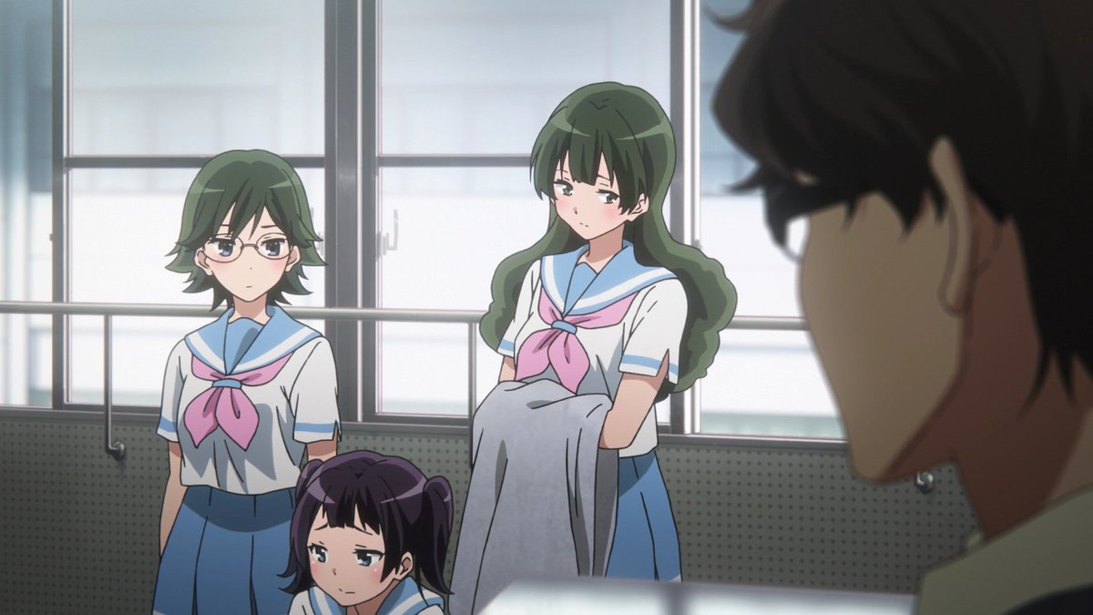 Escape_golem's tweet photo. @anime_eupho 怒っている滝先生からみんな目を伏せたり逸らすなか、なぜかやたら好戦的な釜屋つばめさん、おめでとうございます。 https://t.co/LDjQgibYAw