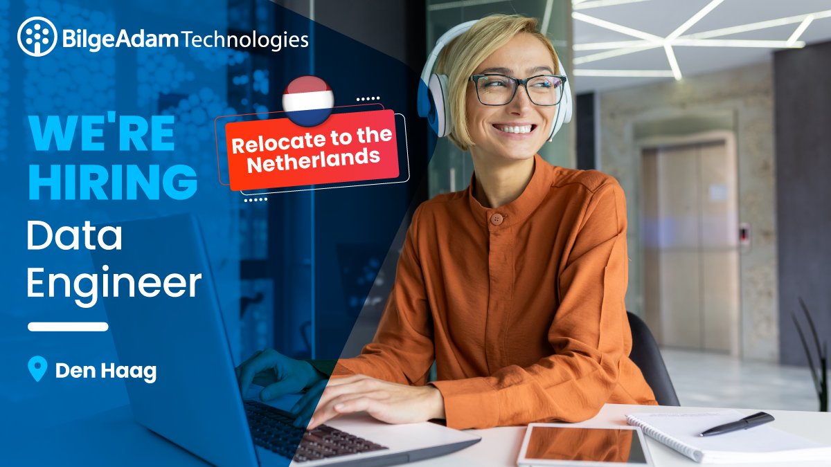 #BilgeAdam Technologies, Lahey'deki açık bir pozisyon için #Hollanda’ya yerleşecek #VeriMühendisi arıyor. #Azure (ADLS, Databricks, SQL Database, Synapse) ve #Python yetkinliklerine sahipseniz, uluslararası ekibimize katılabilmek için CV'nizi bırakın. jobs.bilgeadamtechnologies.com/jobs/Careers/4…