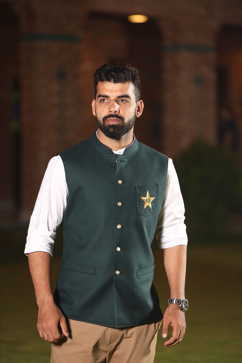 76Shadabkhan's tweet photo. All geared up for the World Cup. We will give it our all. We can achieve our goals with the support of our fans. We believe when you believe. #PakistanZindabad https://t.co/s3YFgHnnVy