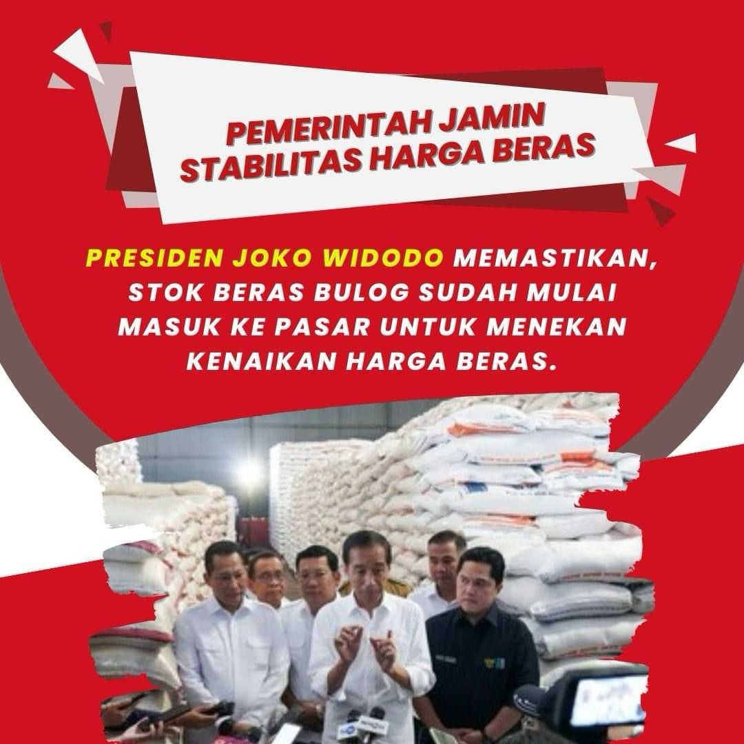 berdjoeang's tweet photo. Pemerintag jamin stabilitas harga beras
#EkonomiKuat #Ekonomi #Indonesia https://t.co/fqwy81hoIc