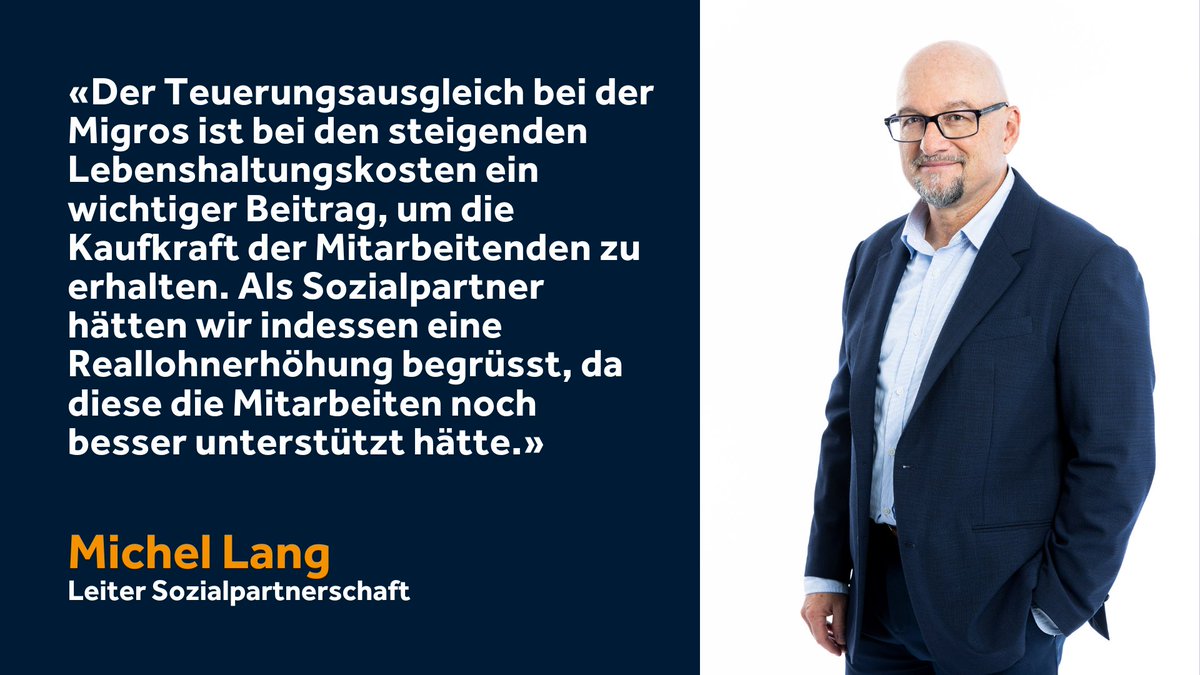 📢 Migros  steigert Lohnsumme um bis zu 2,5 % und gleicht damit die Teuerung aus.

Mehr dazu in unserer Medienmitteilung:
ow.ly/mNk450PQaJ0

#Detailhandel #GAV #Sozialpartner #Lohnrunde2024