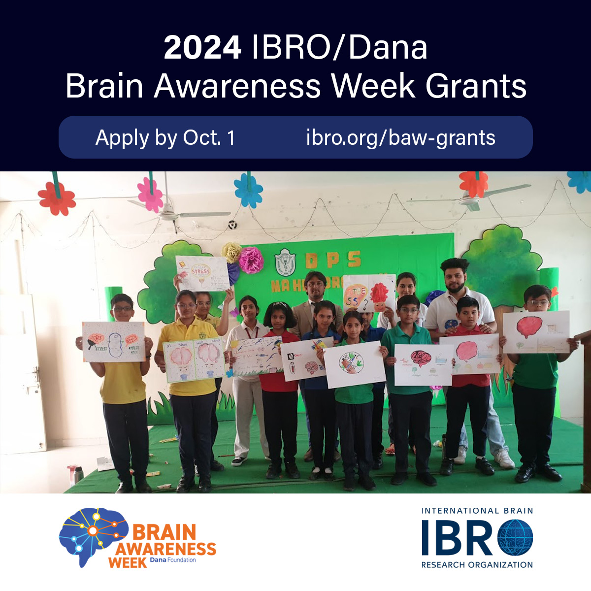 Apply for an IBRO/Dana #BrainAwarenessWeek Grant to support your 2024 #neuroscience #outreach activity and inspire the world about the brain! 🧠
Don’t miss your chance - apply here: ibro.org/baw-grants/
<a href="/dana_fdn/">Dana Foundation🧠</a> <a href="/TheBaleLab/">Dr. Tracy Bale 🟧🧠</a> <a href="/APalacio_s/">👉🏼Adrian Palacios 👈🏽</a> <a href="/cheahpikesee/">Pike See Cheah</a> <a href="/desiretshala/">desiretshala</a>