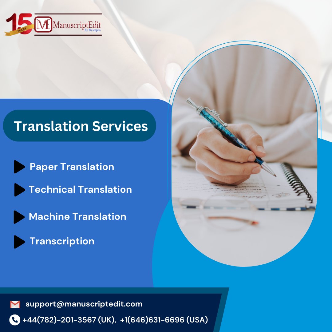 manuscriptedit's tweet photo. Navigate the global market seamlessly with our precise translation services
#TranslationServices
#LanguageTranslation
#BridgingLanguageGaps
#Translators
#LanguageMatters
#CrossCulturalCommunication
#LanguageProfessionals
#WorldwideConnectivity
#BreakingBarriers
#TranslationExpert https://t.co/eyDTZd66MN