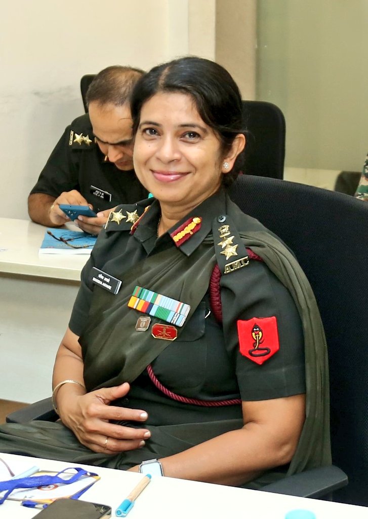 Not all women wear pearls & sensible shoes to work some wear dog tags and combat boots. Col Manisha Akhare