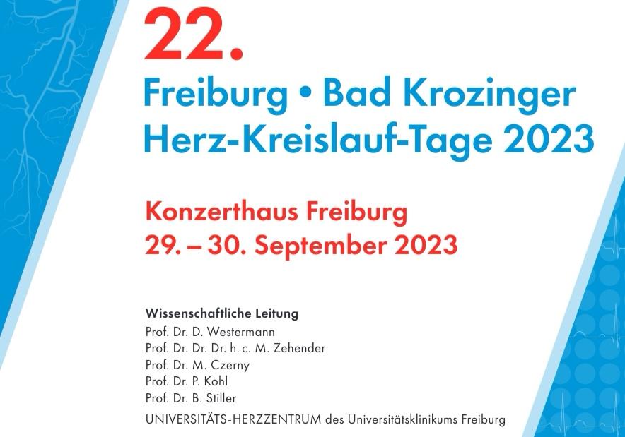 Wir freuen uns auf die kommenden Herz-Kreislauftage mit spannenden Updates der aktuellen Kardiologie.
Noch kein Ticket für morgen/übermorgen gesichert? Seid dabei unter freiburger-herz-kreislauf-tage.de/anmeldung
<a href="/dirkwestermann/">Dirk Westermann</a> <a href="/BrigitteSti/">Brigitte Stiller</a> <a href="/Uniklinik_Fr/">Uniklinik Freiburg</a>
<a href="/HilgendorfIngo/">Ingo Hilgendorf</a> <a href="/LehrmannHeiko/">Heiko Lehrmann</a>
