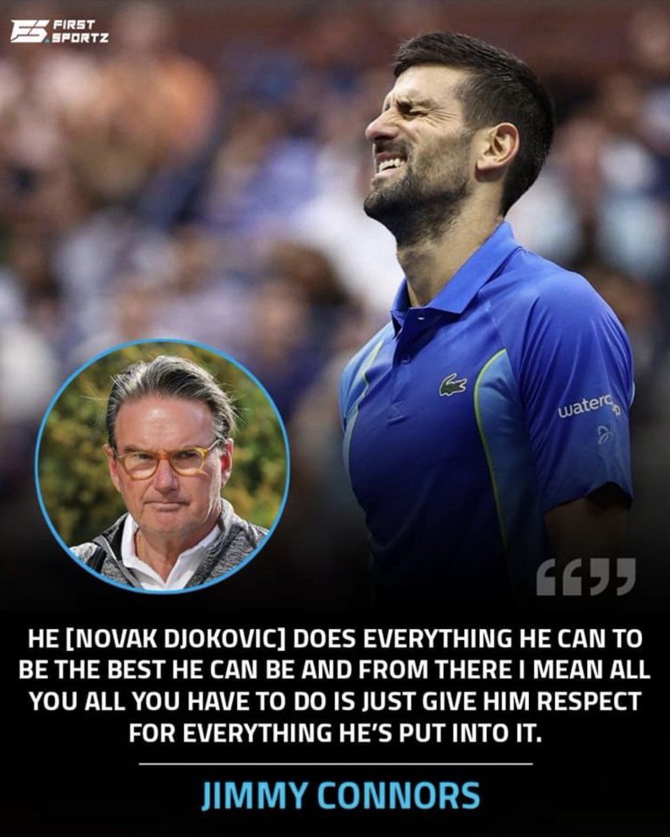 isabela18041982's tweet photo. Well said Jimmy Connors 🤌🥹🙌
@JimmyConnors @DjokerNole @sportzfirst1 @FS_Tennis1 #jimmyconnors #NovakDjokovic𓃵 #firstsportz https://t.co/aFpfATrEbW