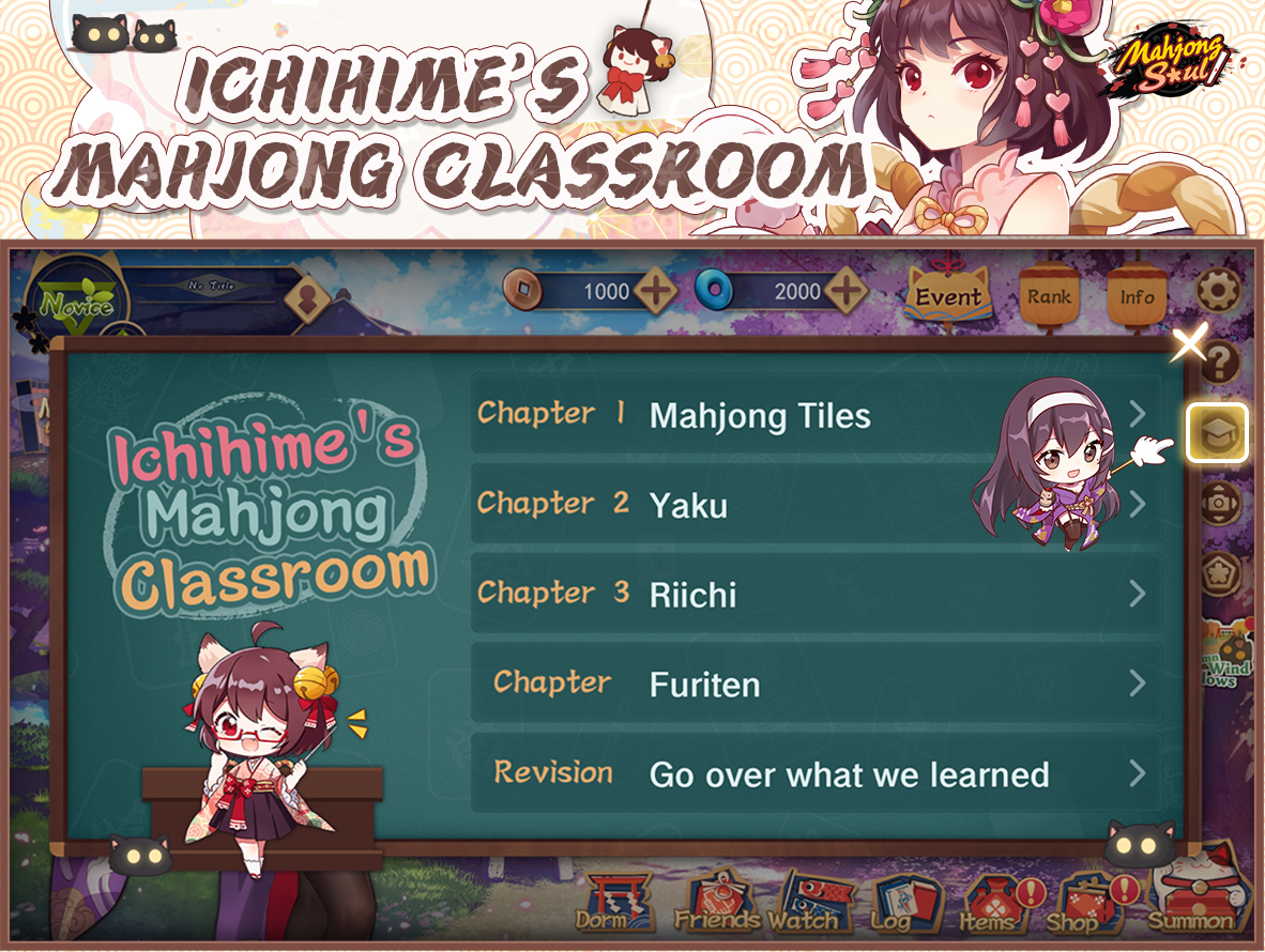 Mahjong Soul Official on X: Mahjong Soul Classroom 101 Ichihime's