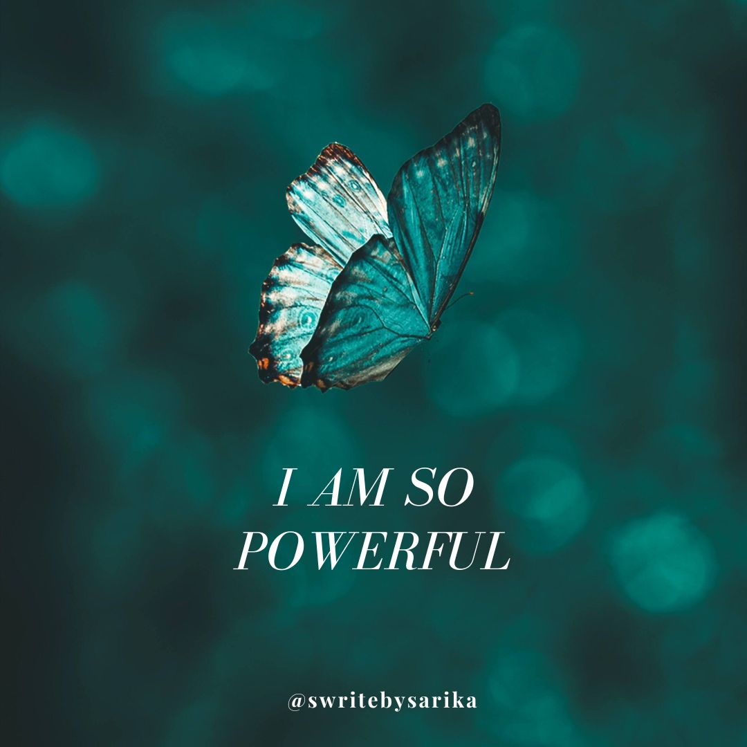 swritebysarika's tweet photo. Manifestation of Today: I AM SO POWERFUL

#swrite #switebysarika #sarikabhardwaj #sarika #affirmation #positivevibes #dailyaffirmation #positivity #selflove #empowerment #mindsetmatters #manifestation #believeinyourself #youareenough #positivemindset #innerstrength #affirmationoftheday #selfaffirmation #positivethinking #goodvibesonly #selfcare #affirmationjourney #inspiration