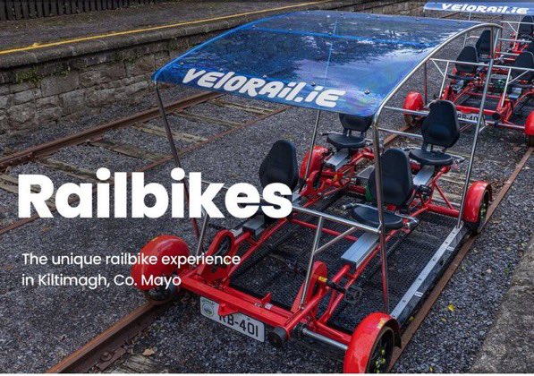 ferrociclo's tweet photo. L ‘#irlanda lancia il #velorails #railbikes #ferrociclo una nuova linea in 2023👏👏 in #Kiltimah
Per info
👉https://t.co/eCOT8fbWYa https://t.co/egH3qjjHdr