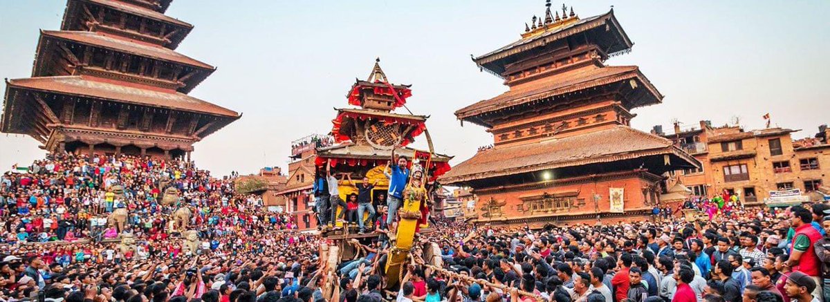 trekteamgroup's tweet photo. Indra Jatra is an ancient and vibrant festival celebrated in Kathmandu, Nepal.

The streets come alive with music, masks, and cultural performances, making Indra Jatra a captivating celebration of Nepal's rich heritage.

#IndraJatra #Nepal #Kathmandu #Festival #TrekkingTeamGroup https://t.co/GmTHlsYXkj