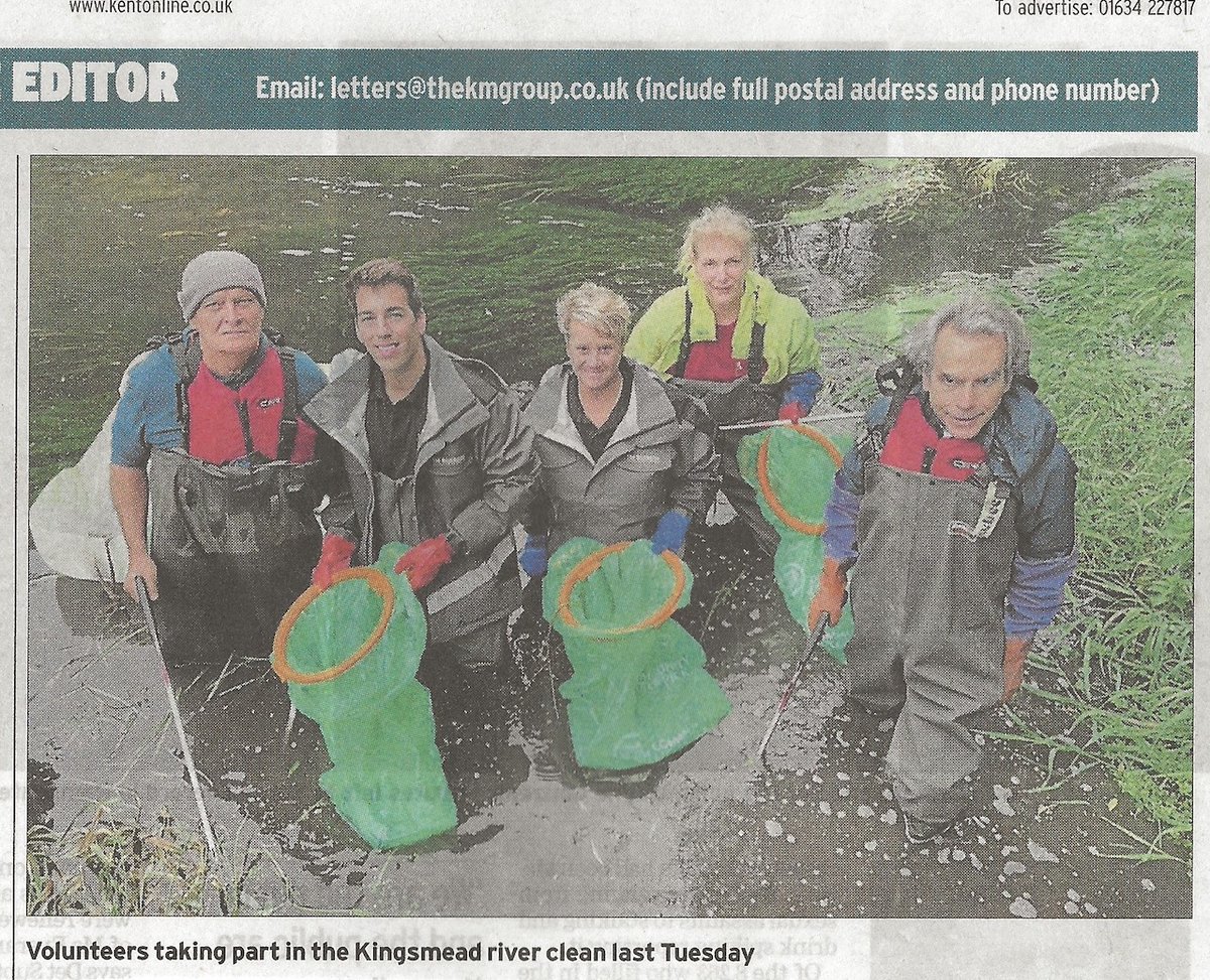 PettmanSian's tweet photo. Nice coverage on the letter's page of today's @KentishGazette about last week's Great Stour Riverfest organised jointly by @canterburycc and local community groups. Planning for the Great Stour Riverfest 2024 will begin in the coming weeks! @CharloCornell @KentishStourCP https://t.co/5MccLJ7CMQ